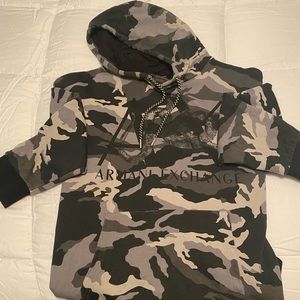 Armani Exchange Hoodie Grey Camo (M) Male